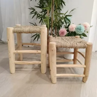 Taburete de Madera Artesanal