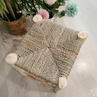 Taburete de Madera Artesanal