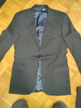 Traje Zara Talla Eu 46 Negro