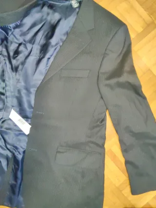 Traje Zara Talla Eu 46 Negro