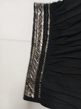 Falda larga negra talla M