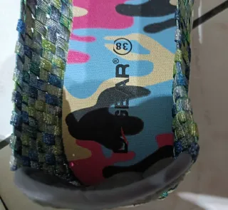 Scarpe basse da donna in tela colorate numero 38