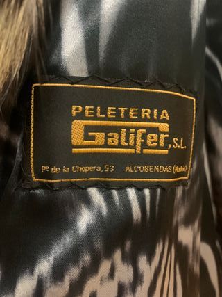 Chaquetón de zorro gris