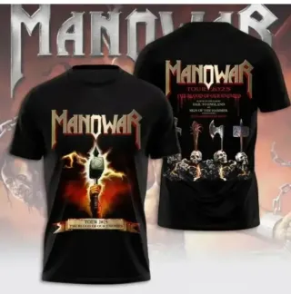 Camisetas Manowar con dos estampados