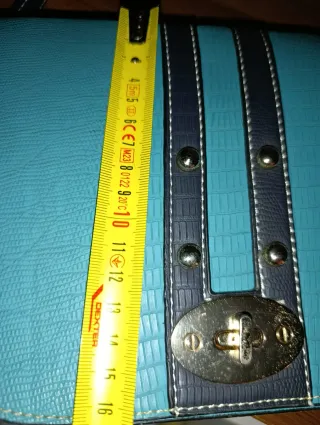 ❤️Bolso bandolera piel retro vintage turquesa