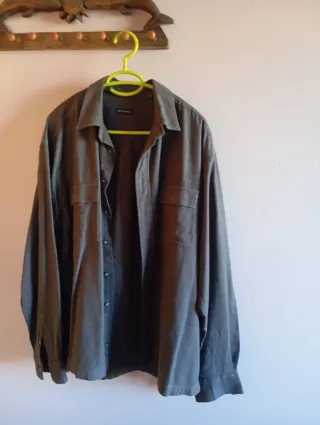 Camisa Springfield gris oscuro. Vintage