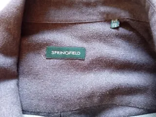 Camisa Springfield gris oscuro. Vintage