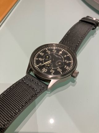 Reloj Massimo Dutti Cronógrafo Negro y Plateado