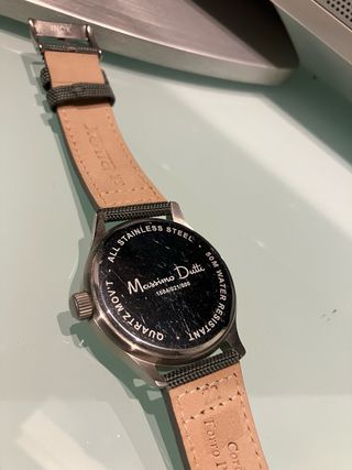 Reloj Massimo Dutti Cronógrafo Negro y Plateado