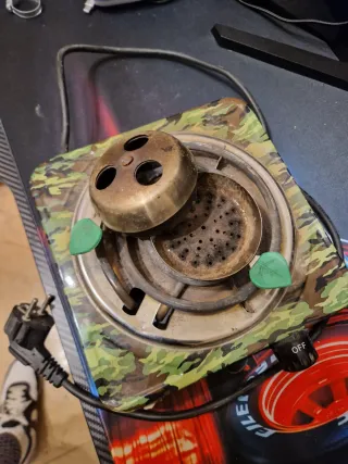 Hornillo eléctrico y provost camuflaje