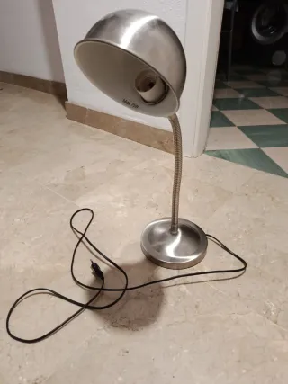 Lámpara Flexo Ikea Metálica Plata