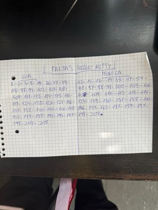 Cromos Hello Kitty - Venta y Cambio