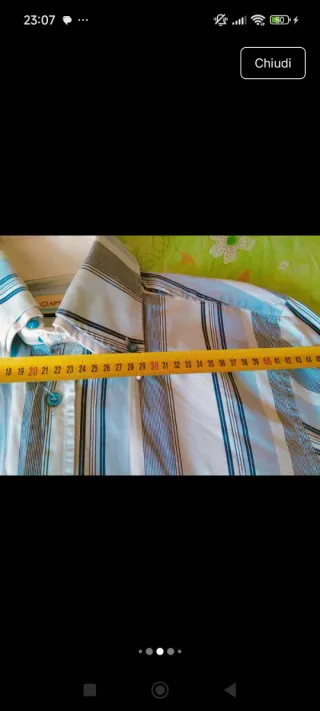 Camicia uomo a righe