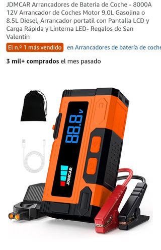Arrancador Coche JDMCAR 8000A 12V