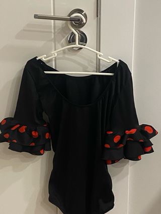 Mallot Flamenca Niña Volantes Lunares talla 8