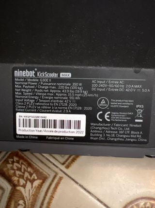 Patinete Eléctrico Ninebot Segway