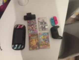 Nintendo Switch + 4 Juegos + Mando Pro+cargador