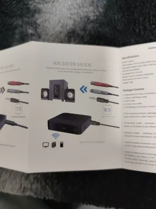 Transmisor y Receptor Audio Bluetooth 2 en 1