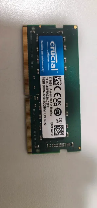 Memoria RAM Portatil 16GB DDR4 3200MHz SODIMM