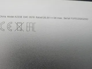 MacBook Pro A2338 M1 Plata