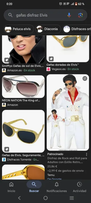 Disfraz Carnaval lote