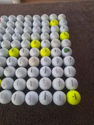 100 palline da golf miste