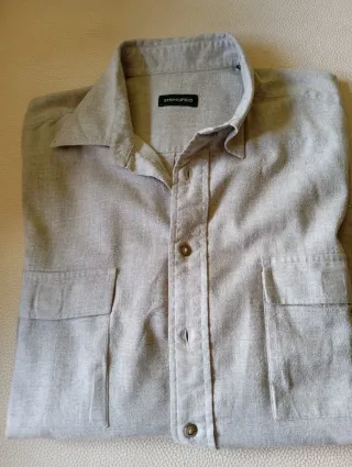 Camisa Springfield Gris Claro. Vintage