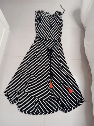Vestido largo rayas talla 40