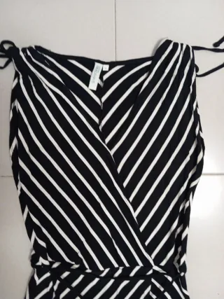 Vestido largo rayas talla 40