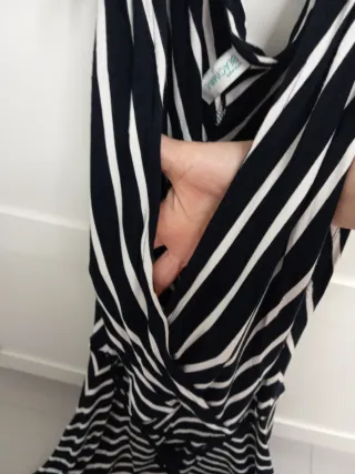 Vestido largo rayas talla 40