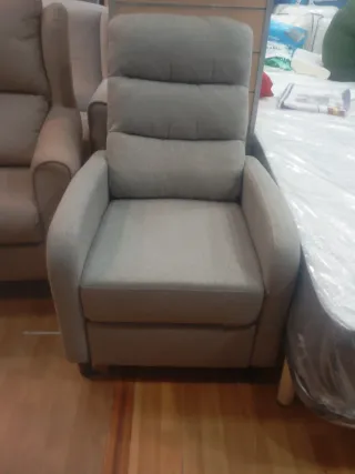 Poltrona relax grigia manuale