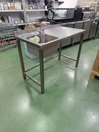 Fregadero Industrial 1 Cuba + Escurridor