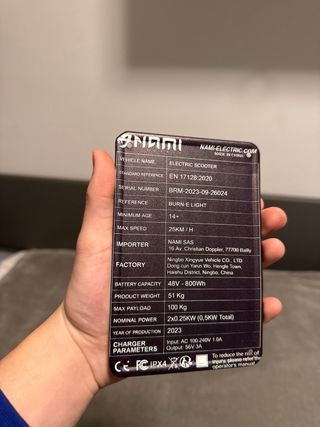 Targhetta Nami Viper 500W