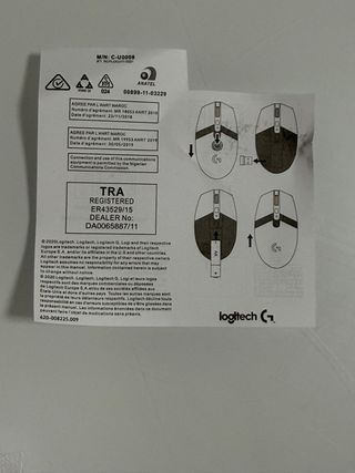 Ratón Logitech Negro nuevo