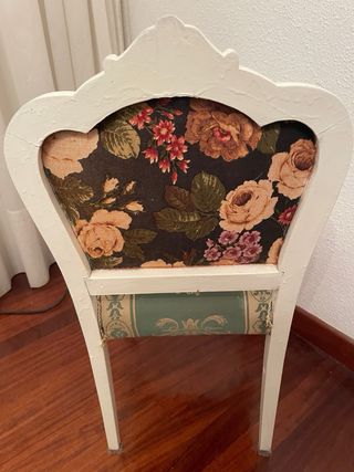 Silla retapizada estilo clásico