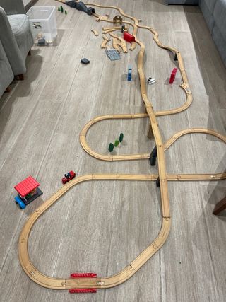 Tren madera Ikea y Lidl