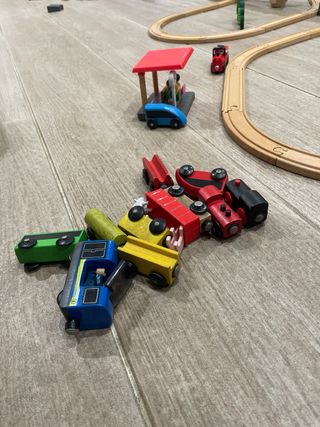 Tren madera Ikea y Lidl