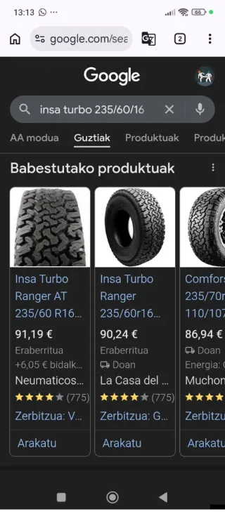 Neumáticos 235/60/16 Nuevos