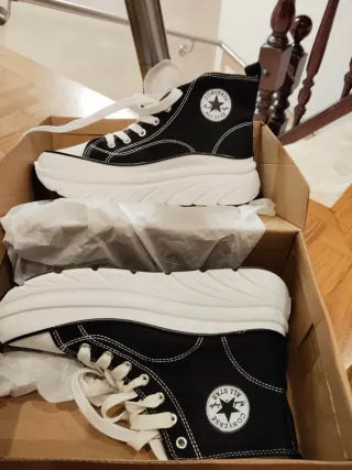 Botas Converse plataforma negras