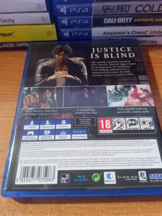 Judgment SEGA Videjuego ps4