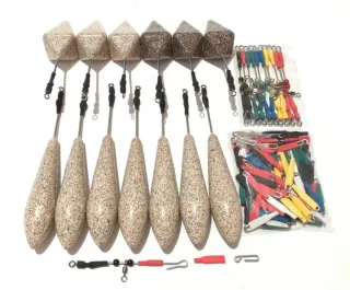 13 plomos de pesca Surfcasting, grapas, urfes.