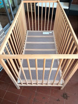Cuna Bebé Ikea con Colchón