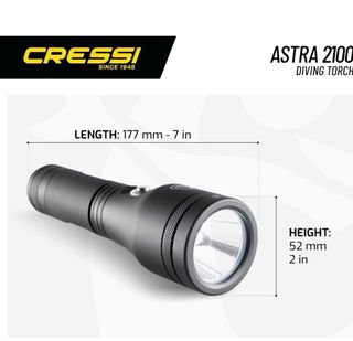 Linterna Cressi Astra 2100