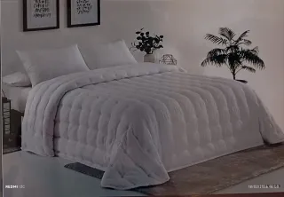 Edredón 250x270 cm Algodón Blanco