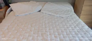 Edredón 250x270 cm Algodón Blanco