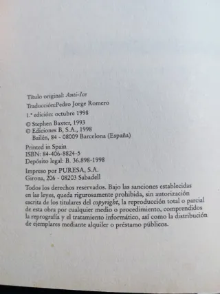 Antihielo (Spanish Edition)