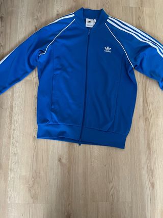 Sudadera Adidas deportiva azul