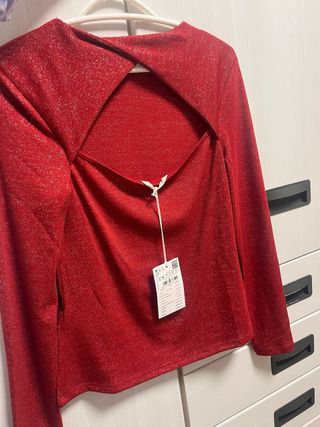 Camiseta elegante roja