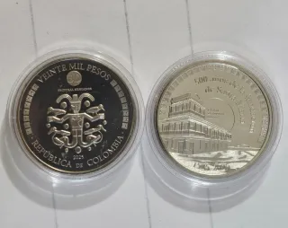 Moneda Colombia 20 Pesos 2025