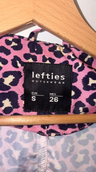Chaqueta Lefties Estampado Animal Pink Talla S